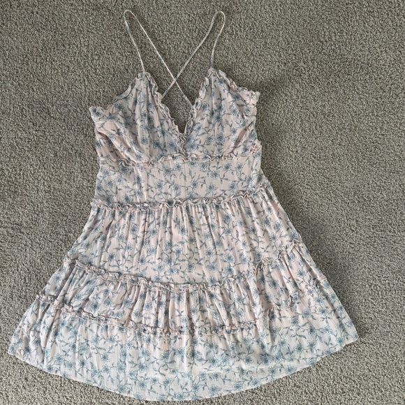 Love Tree | Floral Babydoll Fit and Flare Mini Dress | Size: L | NWOT - Picture 6 of 9
